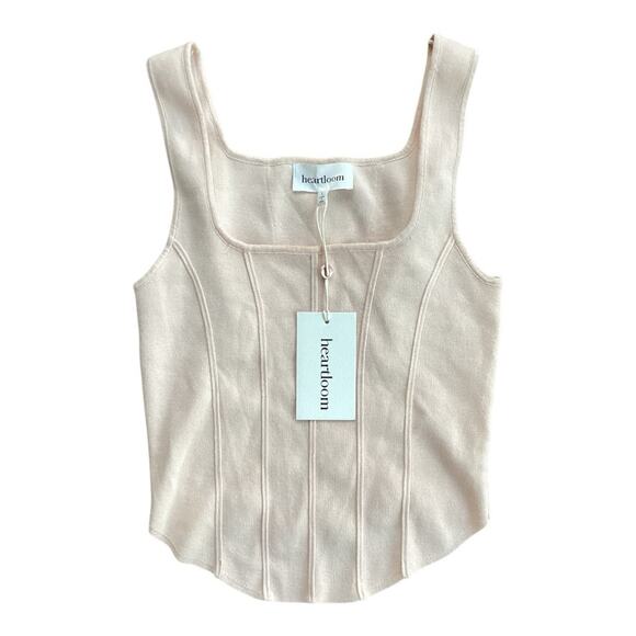 Heartloom Tops - NWT Heartloom Light Pink Sweater Knit Tank Top Revolve L